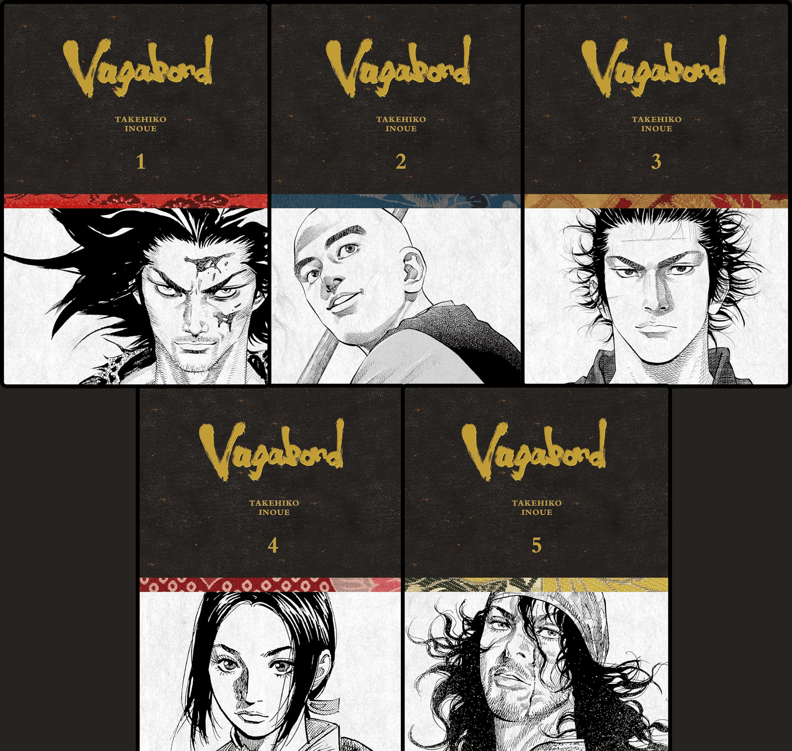 Vagabond Definitive Edition Manga Set (Vols. 1-5)