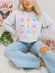 Conversation Heart Tropes Unisex Crewneck Sweatshirt | Bookish