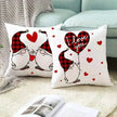 Valentine's Day Red Cartoon Letter Series Peach Skin Sofa Pillowcase