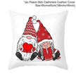 Valentine's Day Red Cartoon Letter Series Peach Skin Sofa Pillowcase