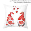 Valentine's Day Red Cartoon Letter Series Peach Skin Sofa Pillowcase