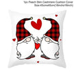 Valentine's Day Red Cartoon Letter Series Peach Skin Sofa Pillowcase