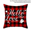 Valentine's Day Red Cartoon Letter Series Peach Skin Sofa Pillowcase