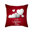 Valentine's Day Red Heart Linen Pillowcase