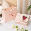 Valentine's Day Roses Love Jewelry Box  Necklace Ring Ear Studs