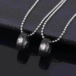 Valentine's Day Simple Crown Her King His Queen Couple Ring Pendant Necklace