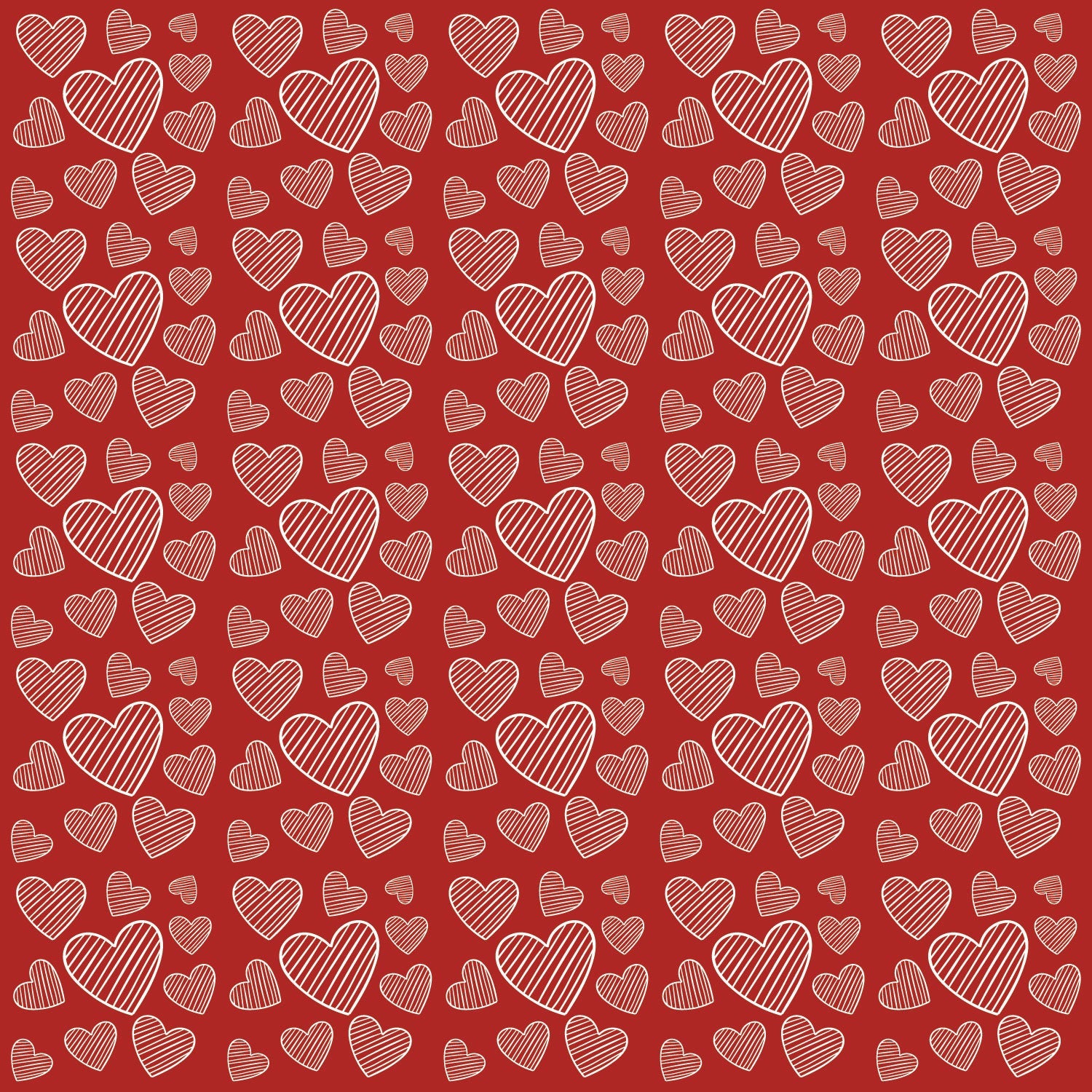 Red Hearts Adhesive Vinyl