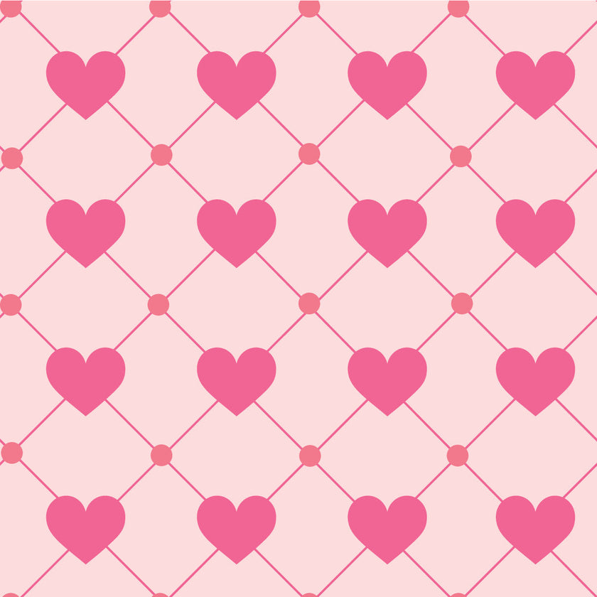 Valentines Geometric Hearts Adhesive Vinyl #1