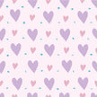 Valentines Hearts Purple #1 HTV