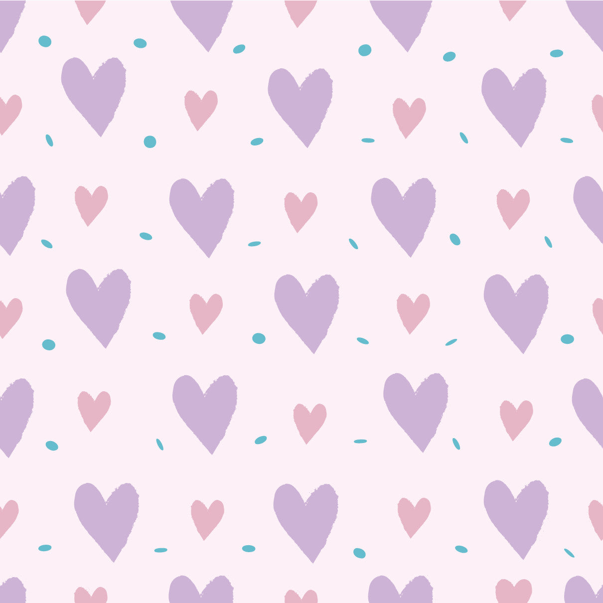 Valentines Hearts Purple Adhesive Vinyl #1