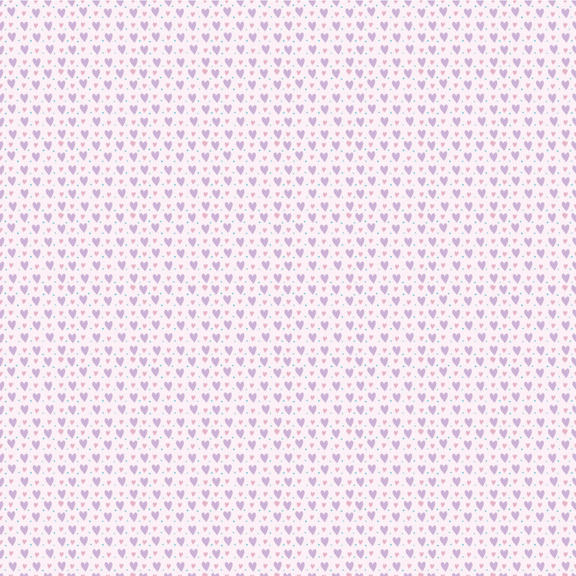 Valentines Hearts Purple Adhesive Vinyl #4