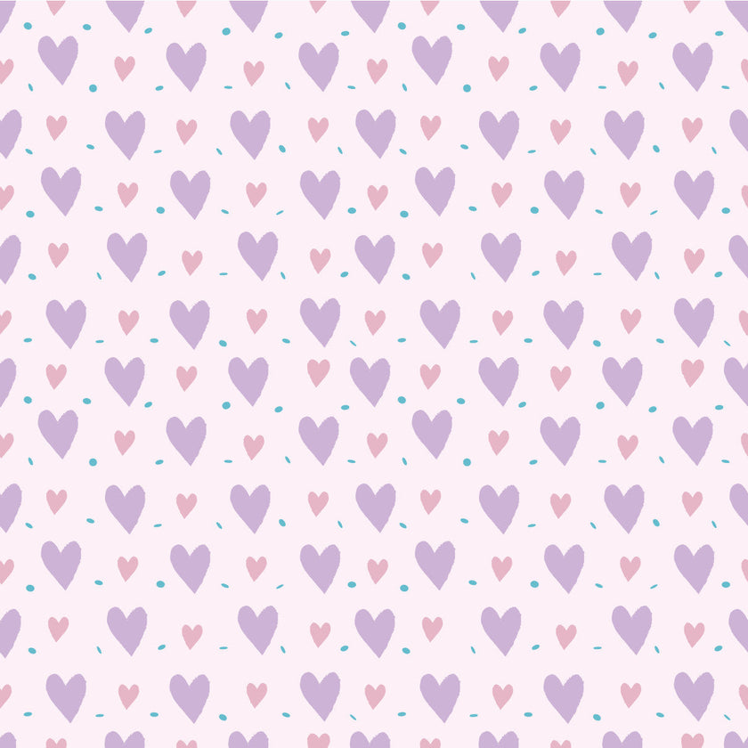 Valentines Hearts Purple HTV#2