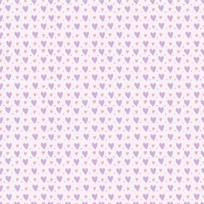 Valentines Hearts Purple Adhesive Vinyl #3