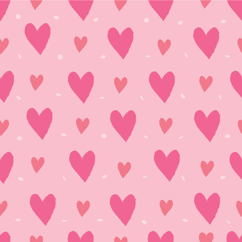 Valentines Hearts Pink Adhesive Vinyl