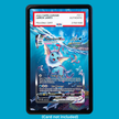 Vaporeon VMAX SWSH182 Evolving Skies (Graded) Display Case