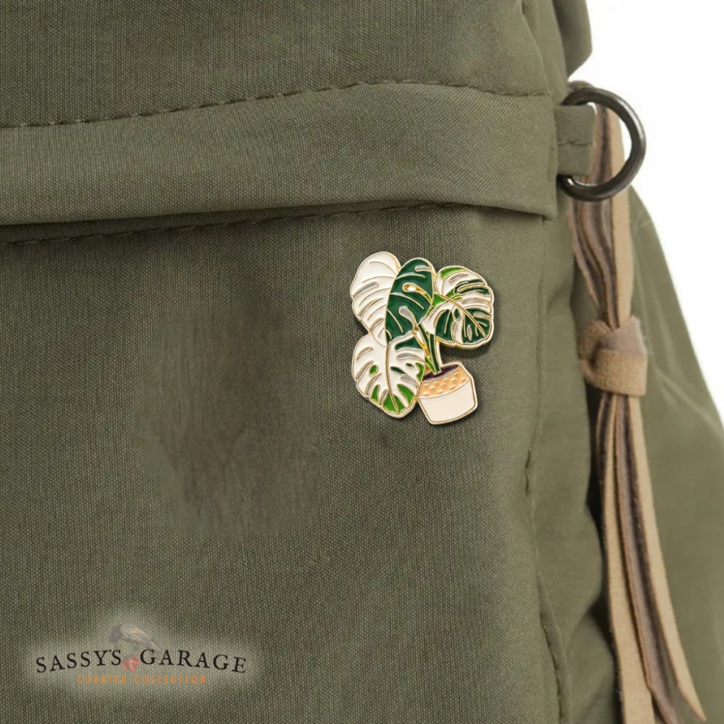 Variegated Monstera Plant | Collectible Pin