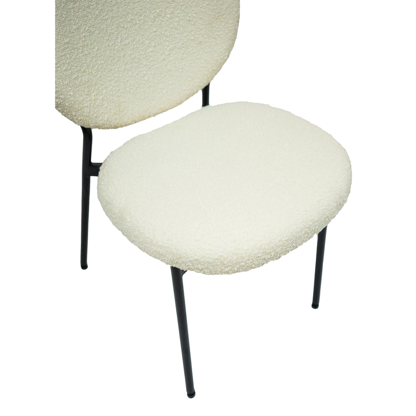 Sashi Dining Chair - Linen Boucle'