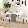 Dylan Set of 2 Mid-Back Dining Chairs-Cream White