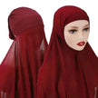 Veiled Arab  Ladies Chiffon Turban Scarf Set