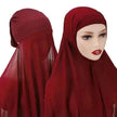 Veiled Arab  Ladies Chiffon Turban Scarf Set