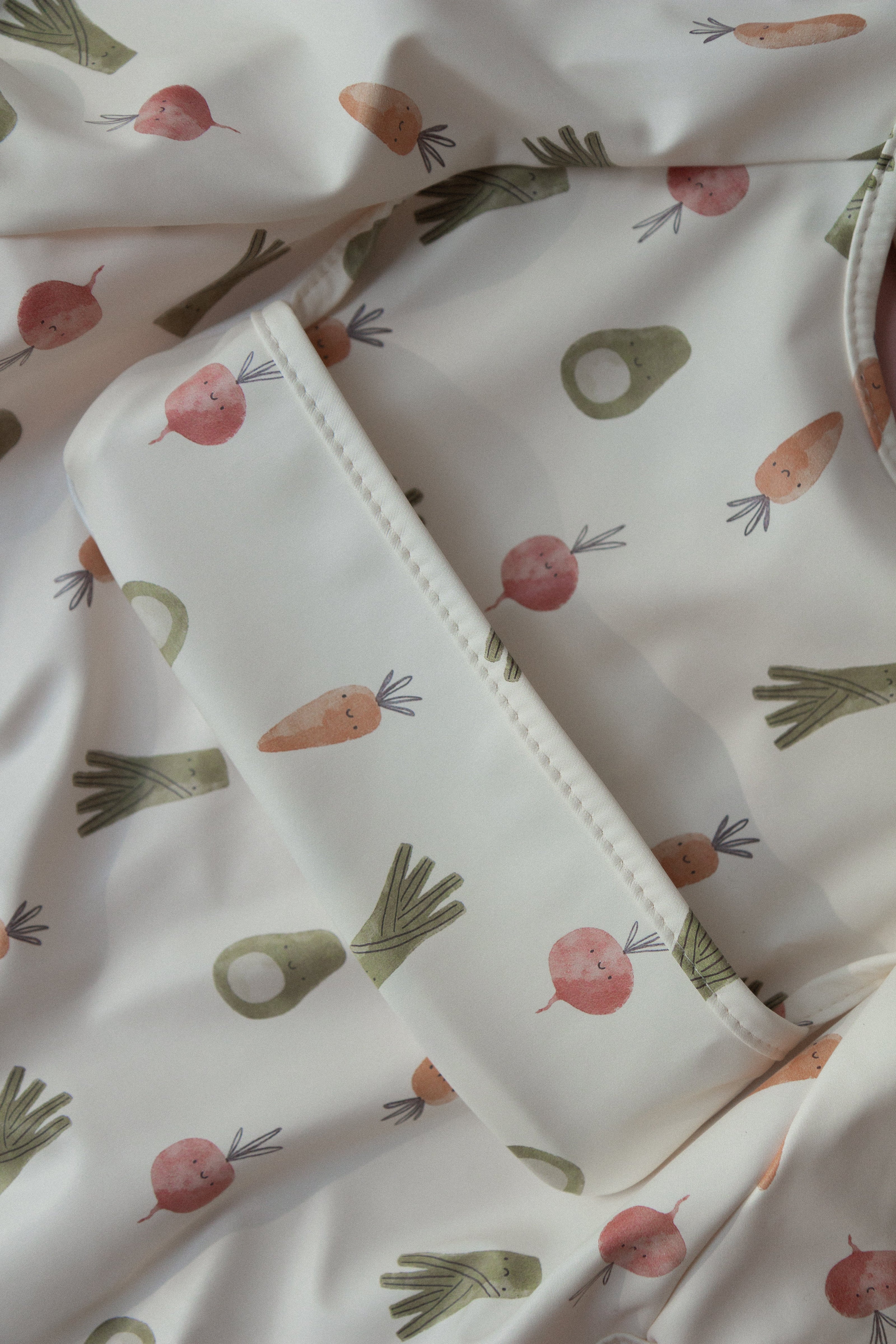 Long-sleeved bib - Vegetables - Menoum