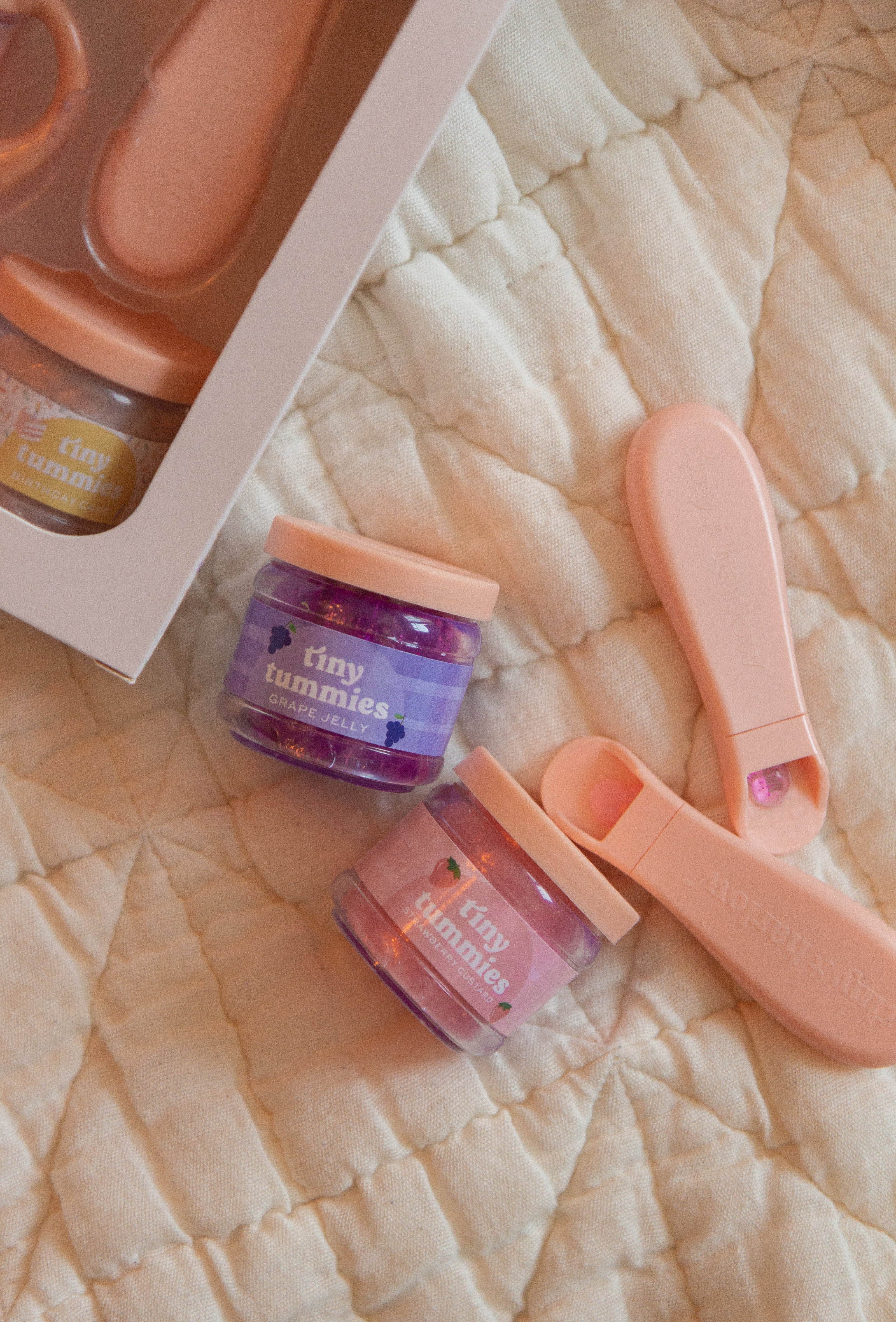 Tiny Tummies Grape Jelly Food jar and Spoon Set - Tiny Harlow