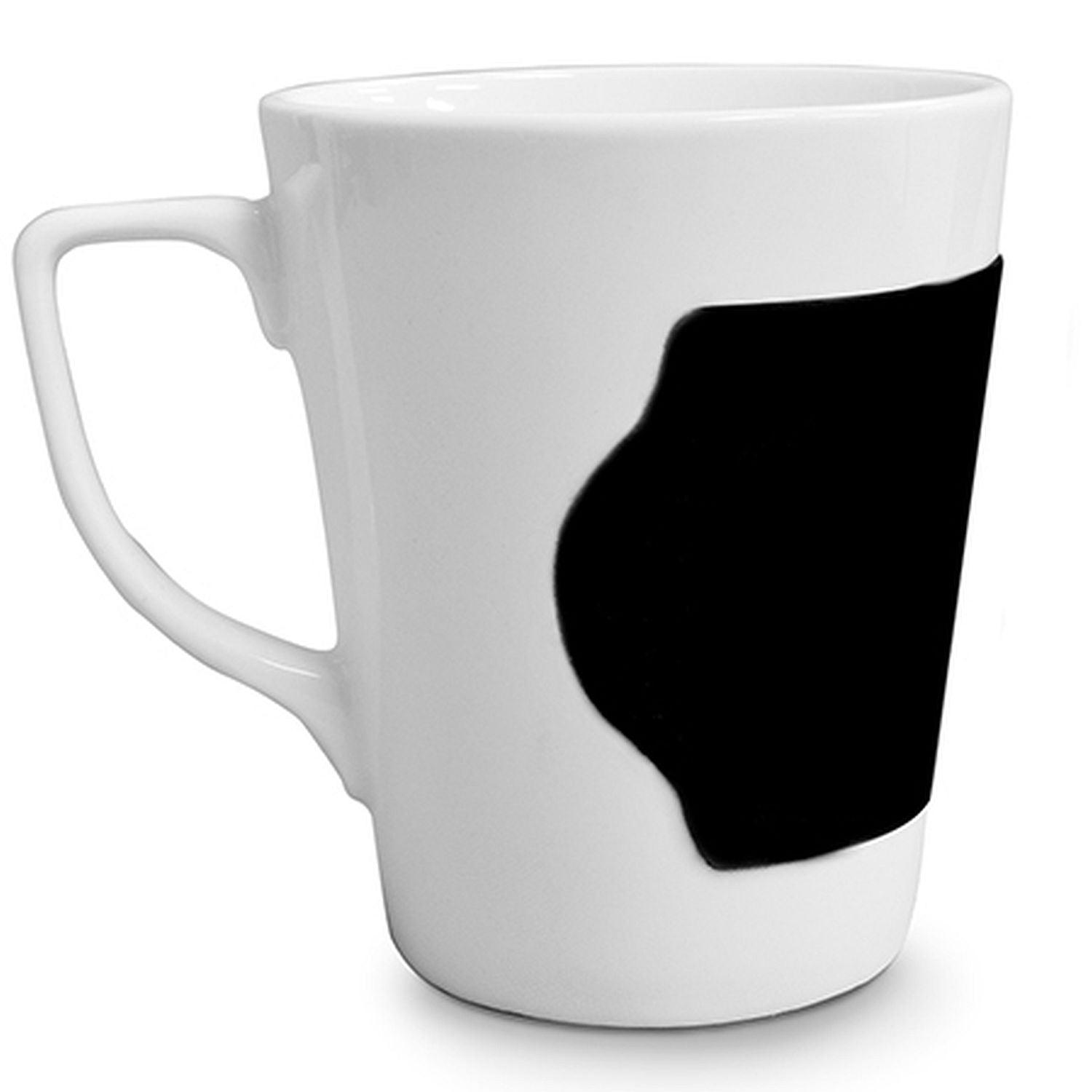 Velour - Black Band Porcelain Mug With Handle