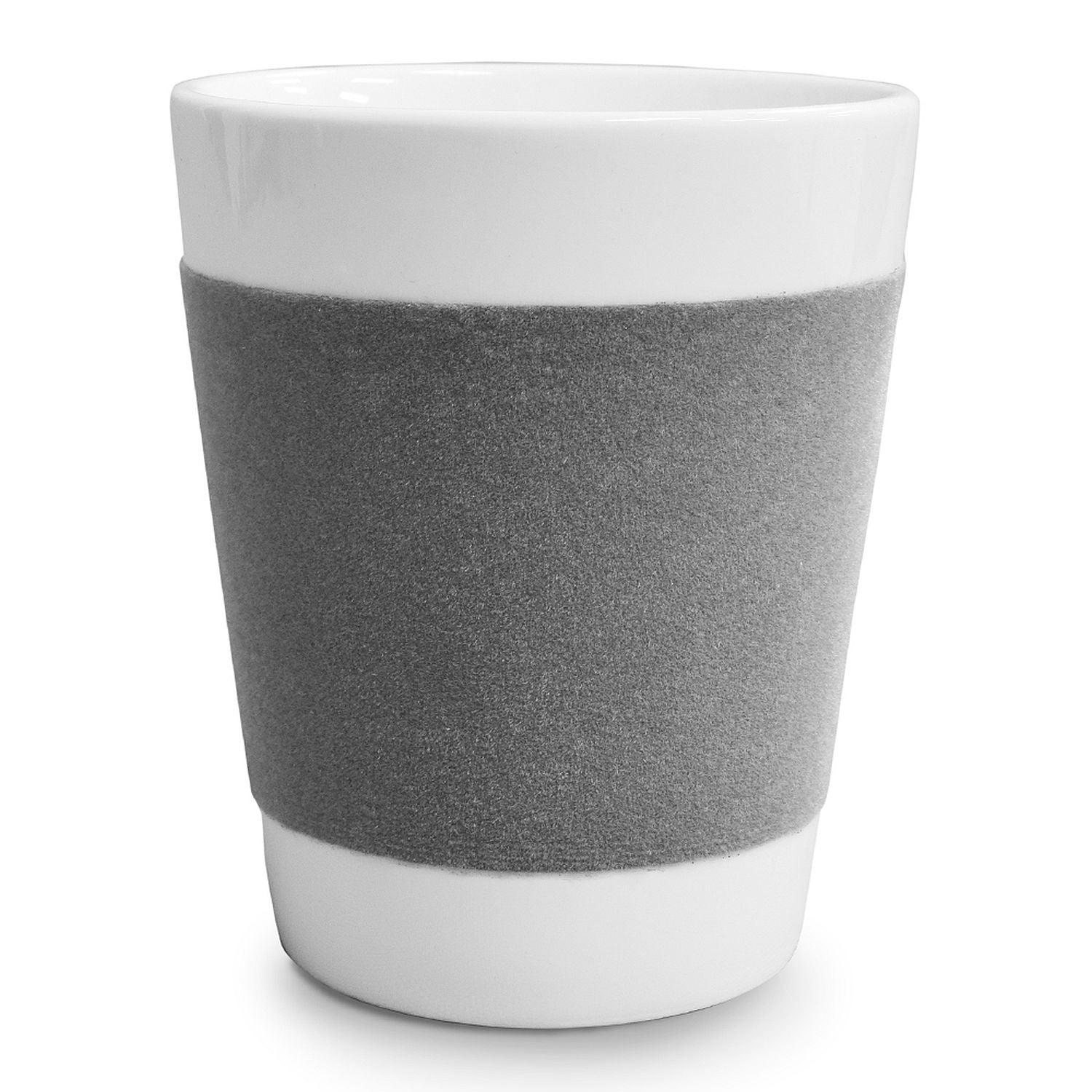 Mug en porcelaine Velour - Bande grise