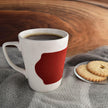 Velour - Red Band Porcelain Mug With Handle