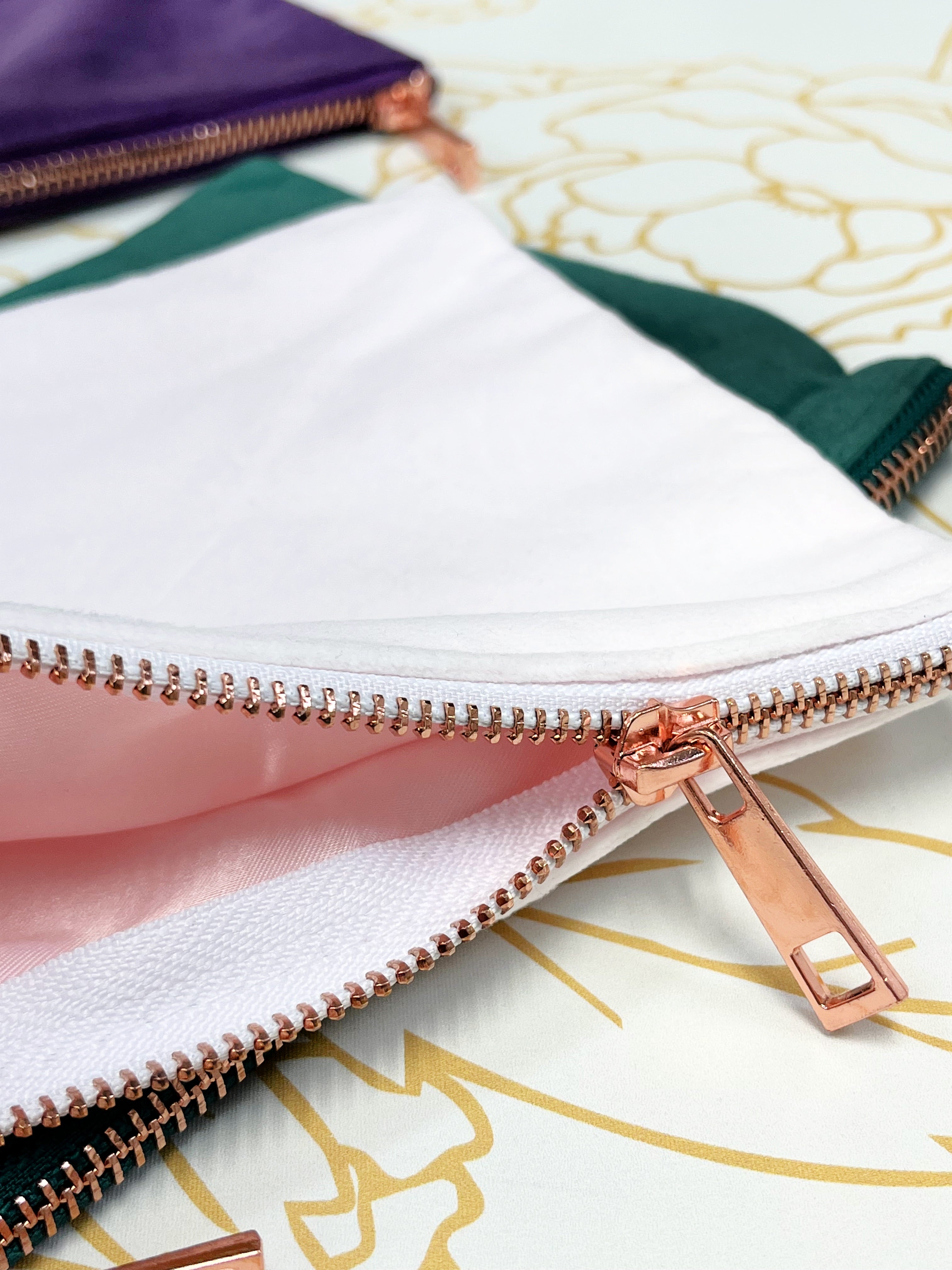Velvet Make Up Cases - 4 colour options