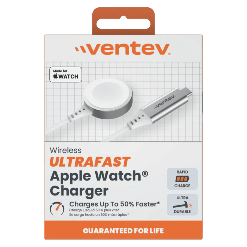Ventev - Apple Watch Charger Ultra Fast MFI Rapid - White