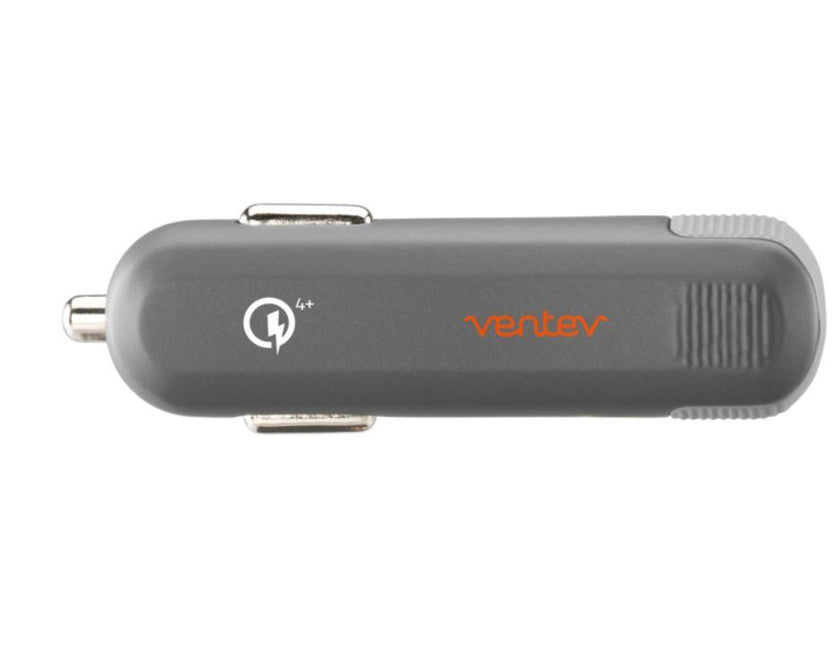 Ventev - Car Charger 1Port USB-C 27W Fast with USB-C to C Cable