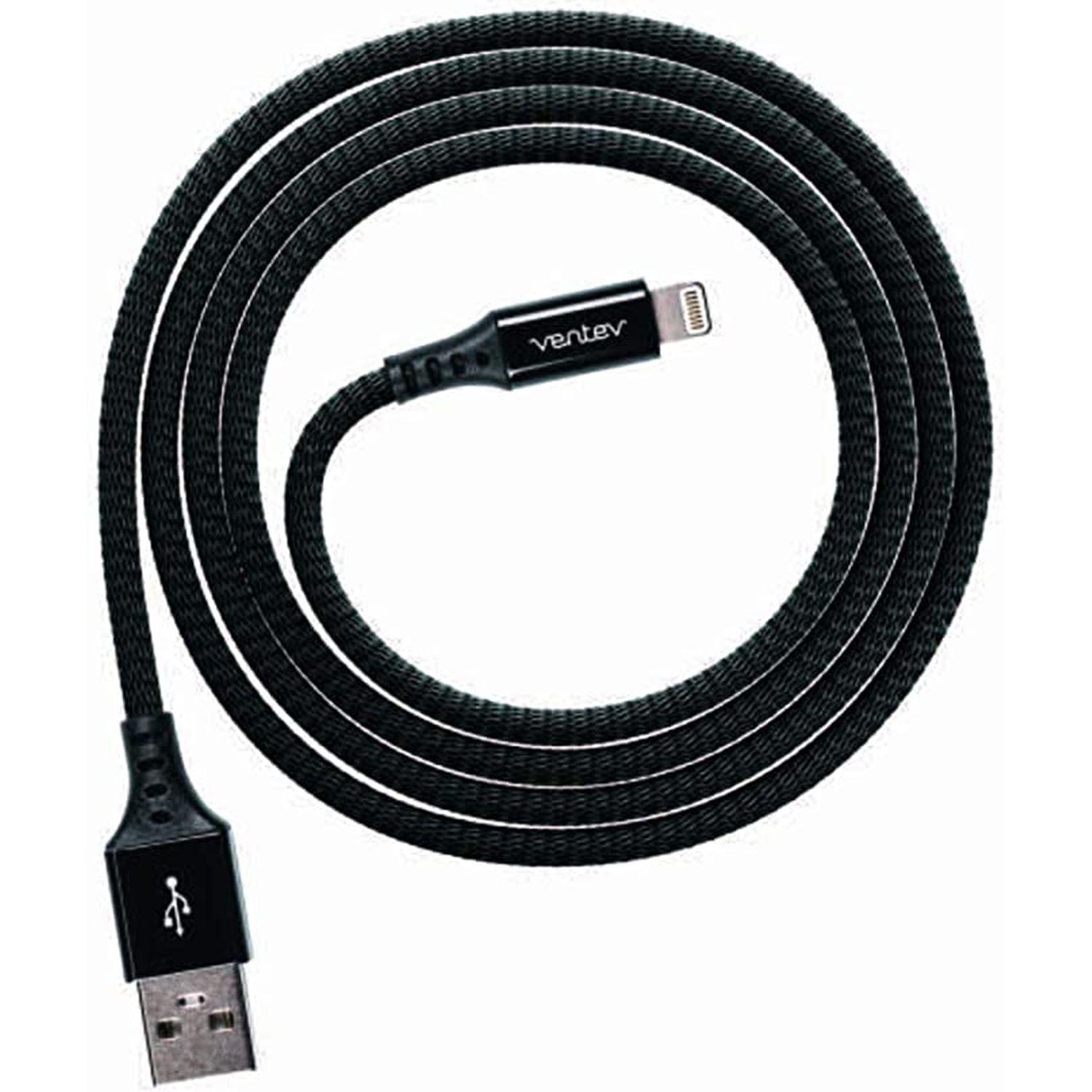 Ventev - Charge & Sync Lightning MFI to USB-ABlack