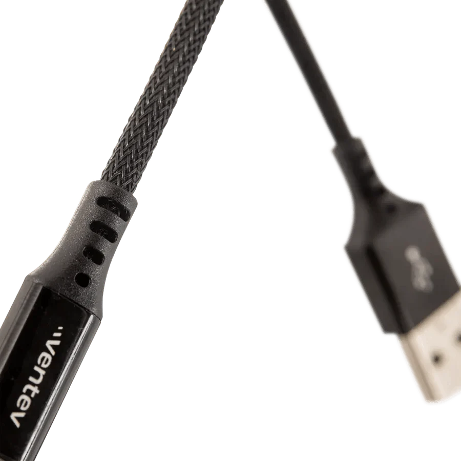 Ventev - Charge & Sync Lightning MFI to USB-ABlack