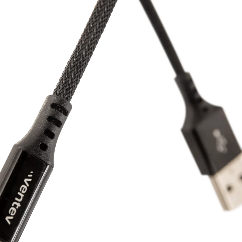 Ventev - Charge & Sync Lightning MFI to USB-ABlack