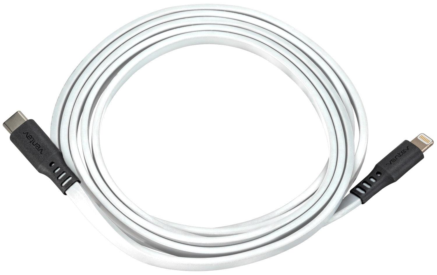 Ventev - Charge & Sync Lightning MFI to USB-C 6ft White Flat (FC6 - WHT256530)