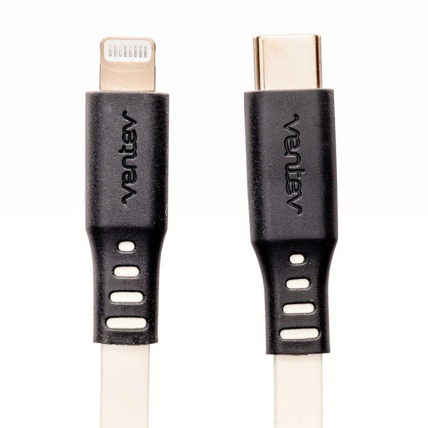 Ventev - Charge & Sync Lightning MFI to USB-C 6ft White Flat (FC6 - WHT256530)