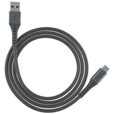 Ventev - Charge & Sync USB-C to USB-A Cable 10ft Alloy - Steel Gray (AC10 - STL256519)