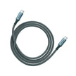 Ventev - Charge & Sync USB-C to USB-C Cable 4ft Alloy - Steel Gray (AC4 - STL256511)