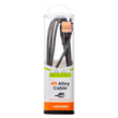 Ventev - Charge & Sync USB-C to USB-C Cable 4ft Alloy - Steel Gray (AC4 - STL256511)