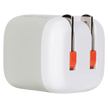 Ventev - Wall Charger Mini 1 Port 20W USB-C Power Delivery Foldable Prongs Rapid Charge - Whte & Grey