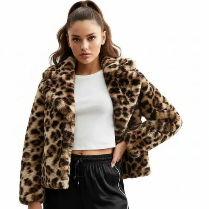 Veste léopard New Look