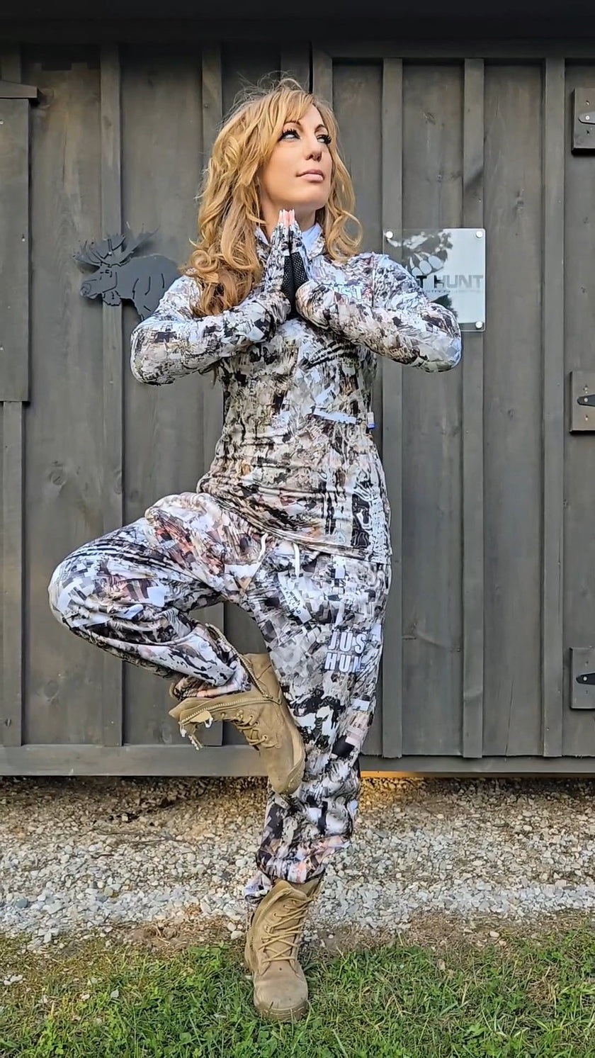 Skyclad Camo Wide-leg joggers