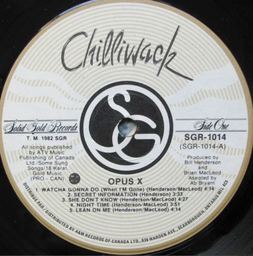 Chilliwack – Opus X - 1982 Original