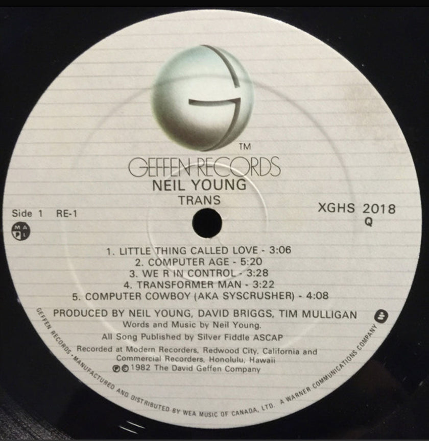 Neil Young - Trans - 1982 Original