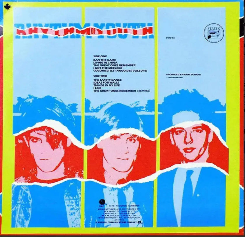 Men Without Hats ‎– Rhythm Of Youth - 1982 Original!