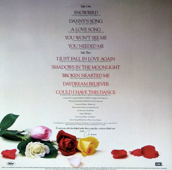 Anne Murray – Anne Murray's Greatest Hits - 1980 Original