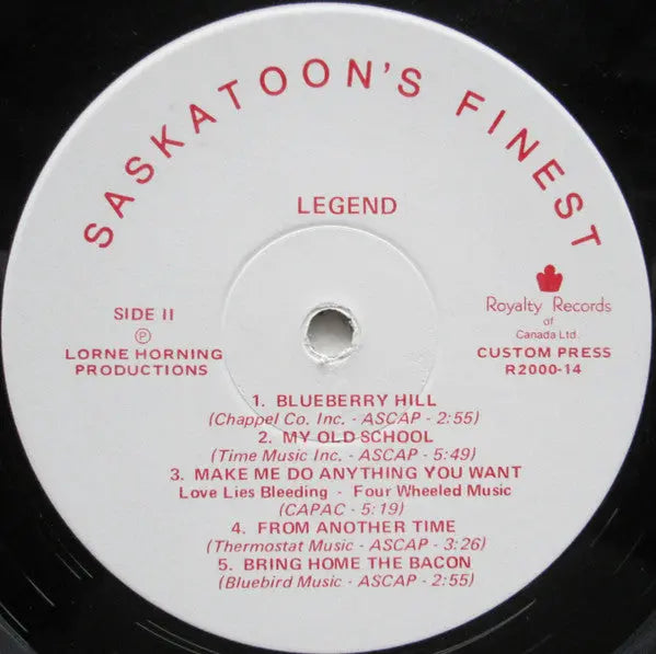 Legend, Society Of Four – Saskatoon's Finest - 1975 Original, Sealed!