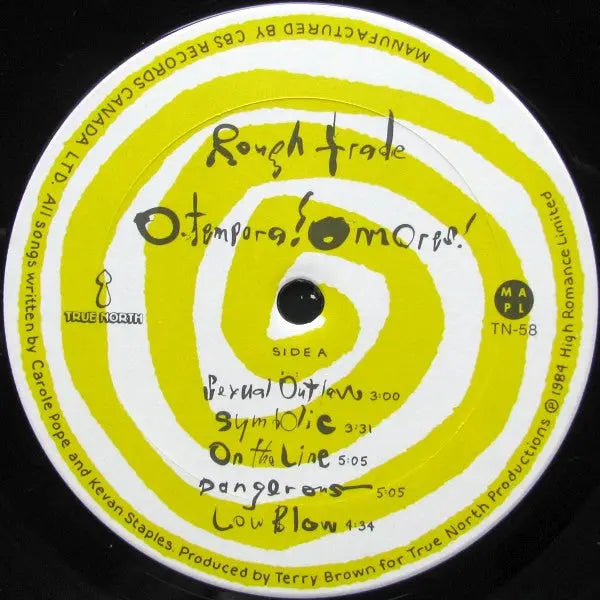 Rough Trade – O Tempora! O Mores! - 1984 Original