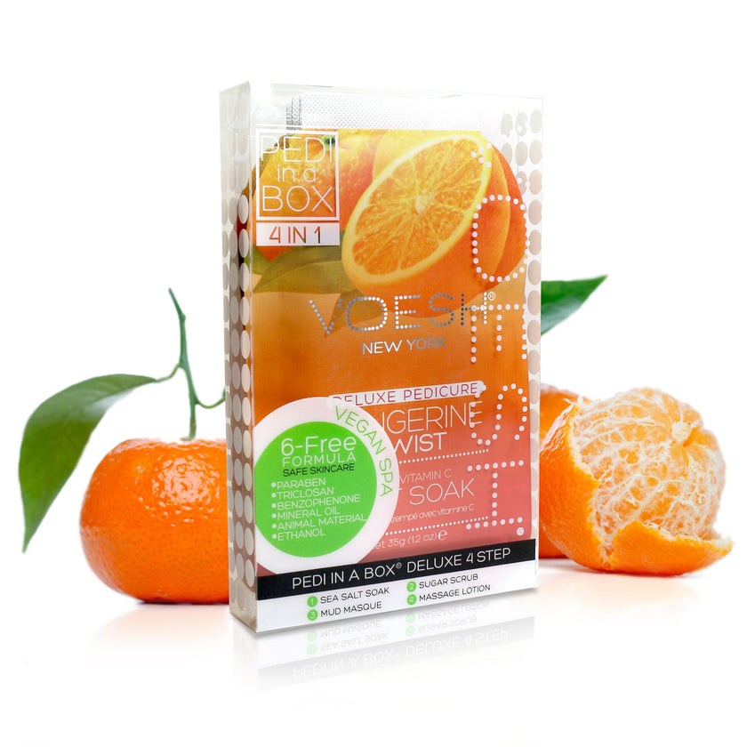 Voesh - Pedi In A Box (4 Step) Tangerine Twist